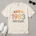 Made in 1983 – Birthday T-Shirt | Built to Last