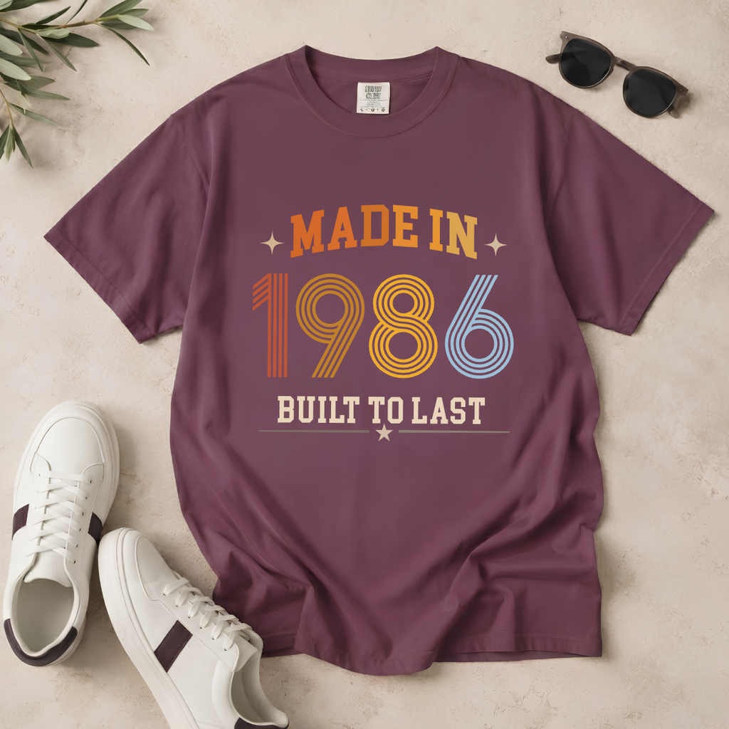 Made in 1986 – Birthday T-Shirt | Built to Last