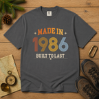 Made in 1986 – Birthday T-Shirt | Built to Last
