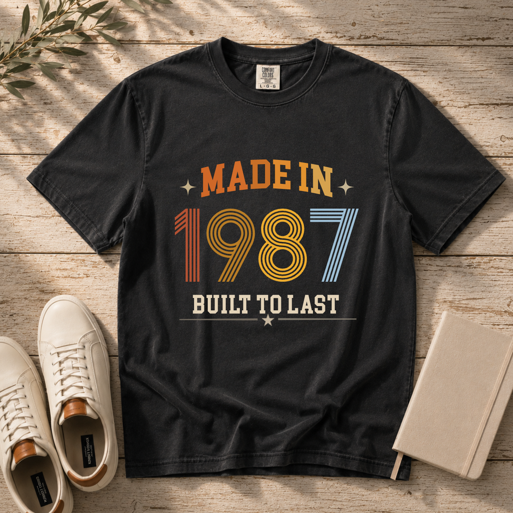 Made in 1987 – Birthday T-Shirt | Built to Last