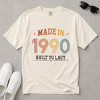 Made in 1990 – Birthday T-Shirt | Built to Last