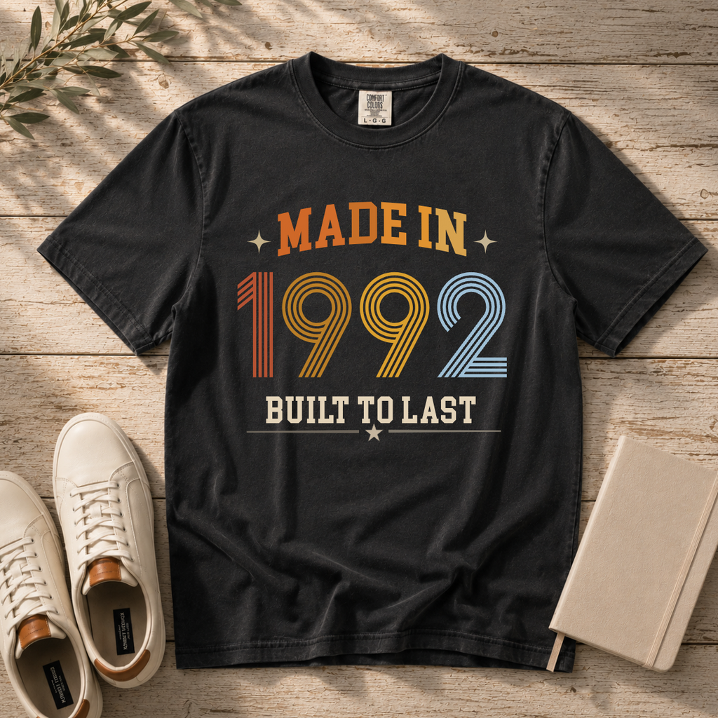 Made in 1992 – Birthday T-Shirt | Built to Last