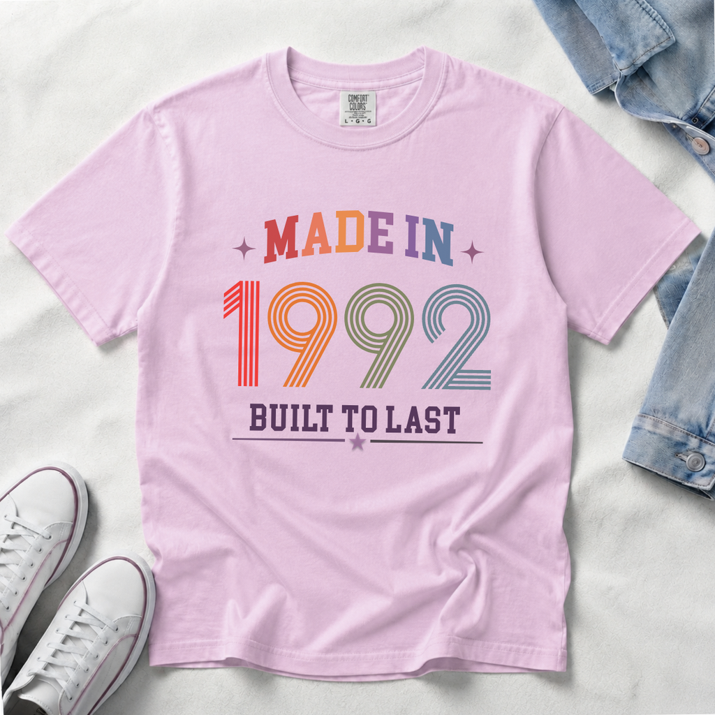 Made in 1992 – Birthday T-Shirt | Built to Last