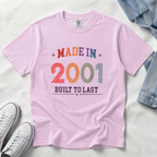 Made in 2001 T-Shirt – 25th Birthday Gift