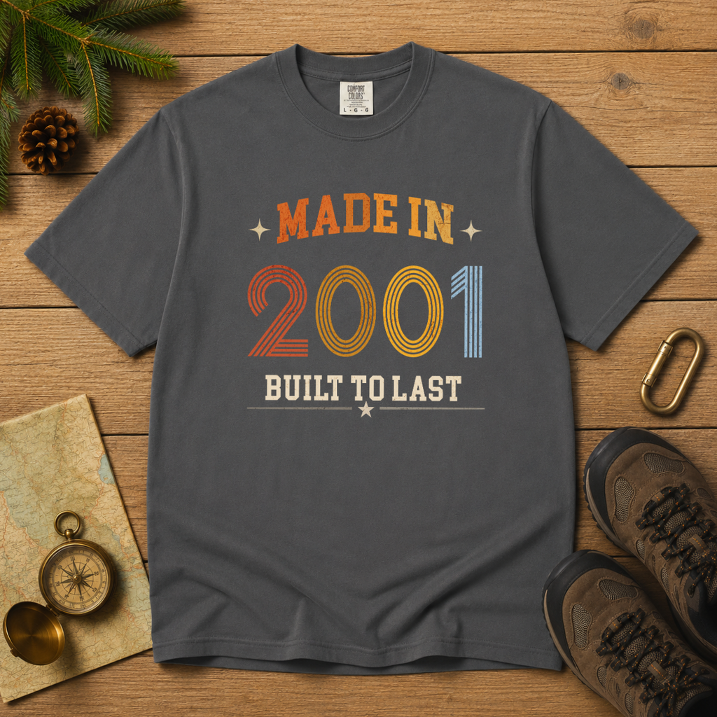 Made in 2001 T-Shirt – 25th Birthday Gift