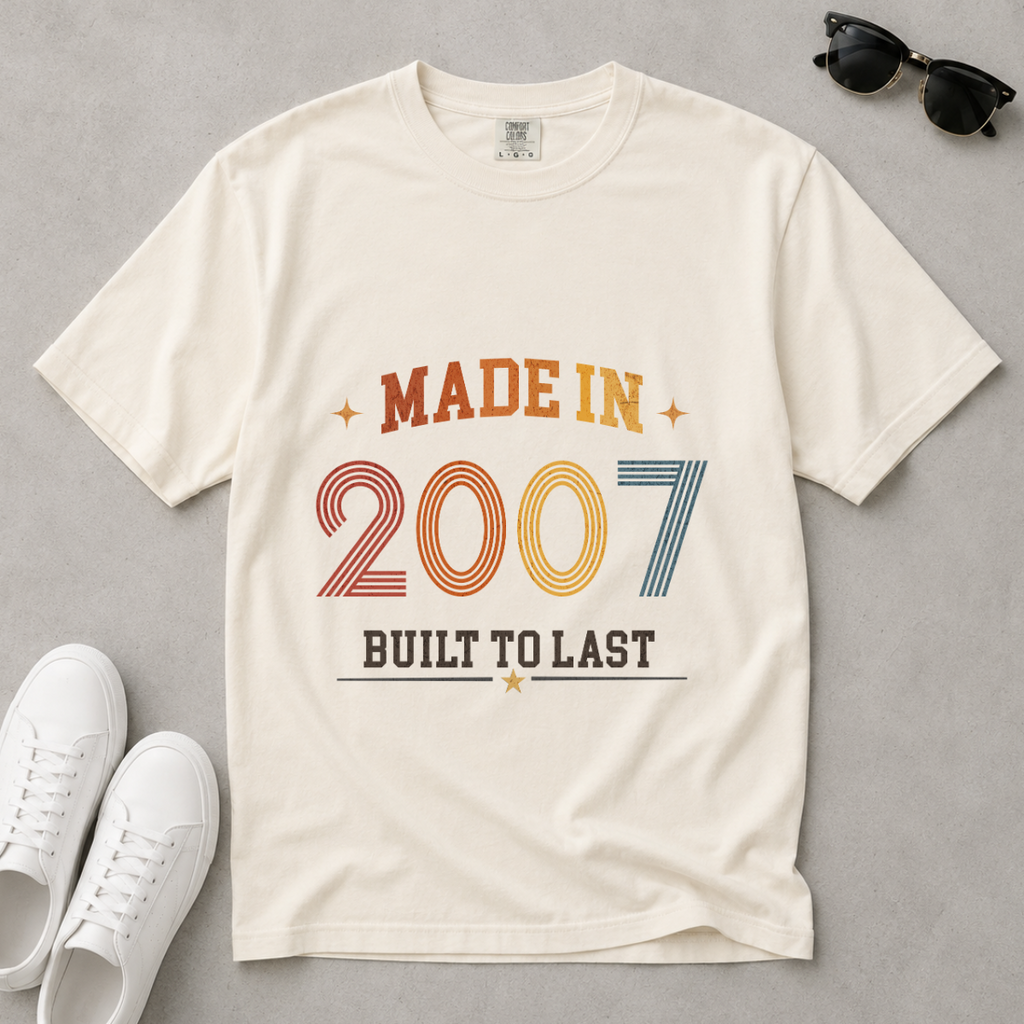 Made in 2007 T-Shirt – 19th Birthday Gift
