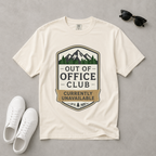 Out of Office Club – Retro Badge T-Shirt | Explorer Edition