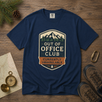 Out of Office Club – Retro Badge T-Shirt | Explorer Edition