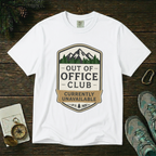 Out of Office Club – Retro Badge T-Shirt | Explorer Edition
