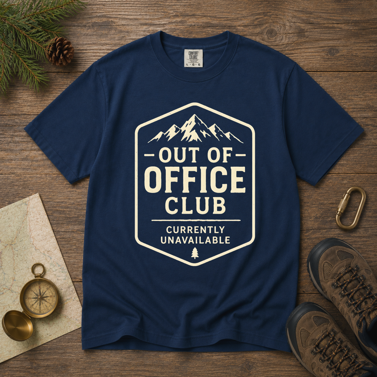 Out of Office Club – Vintage Outdoor T-Shirt | Explorer Edition