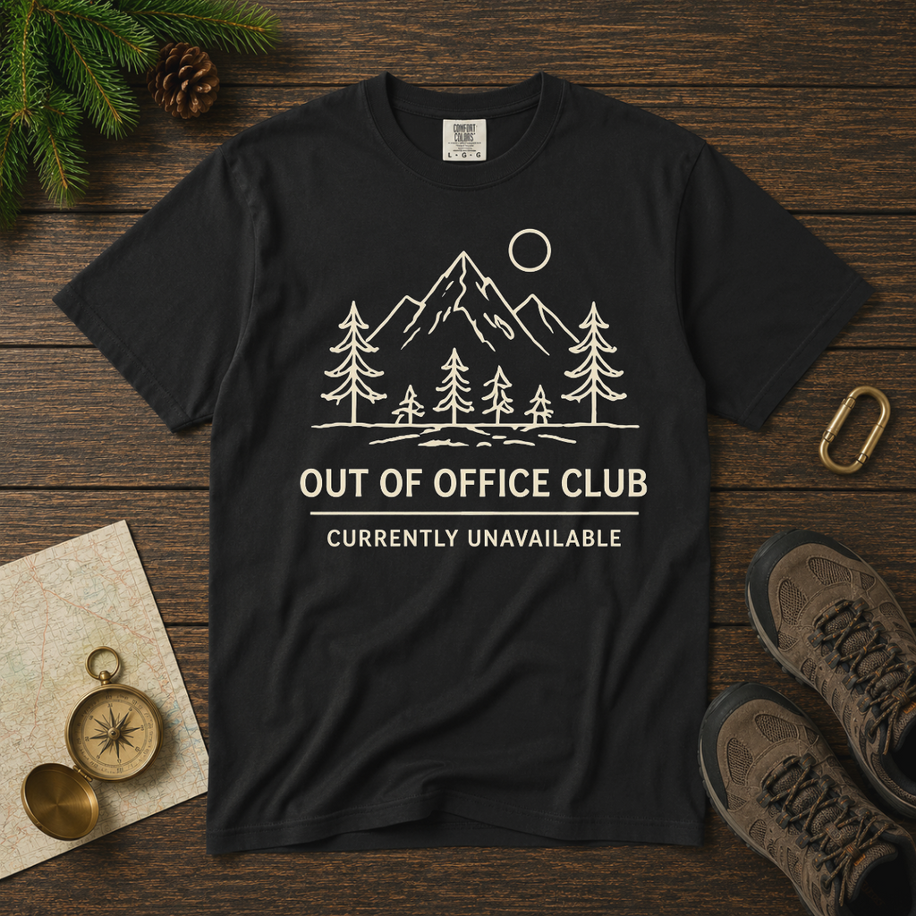Out of Office Club – Mountain Line T-Shirt | Explorer Edition