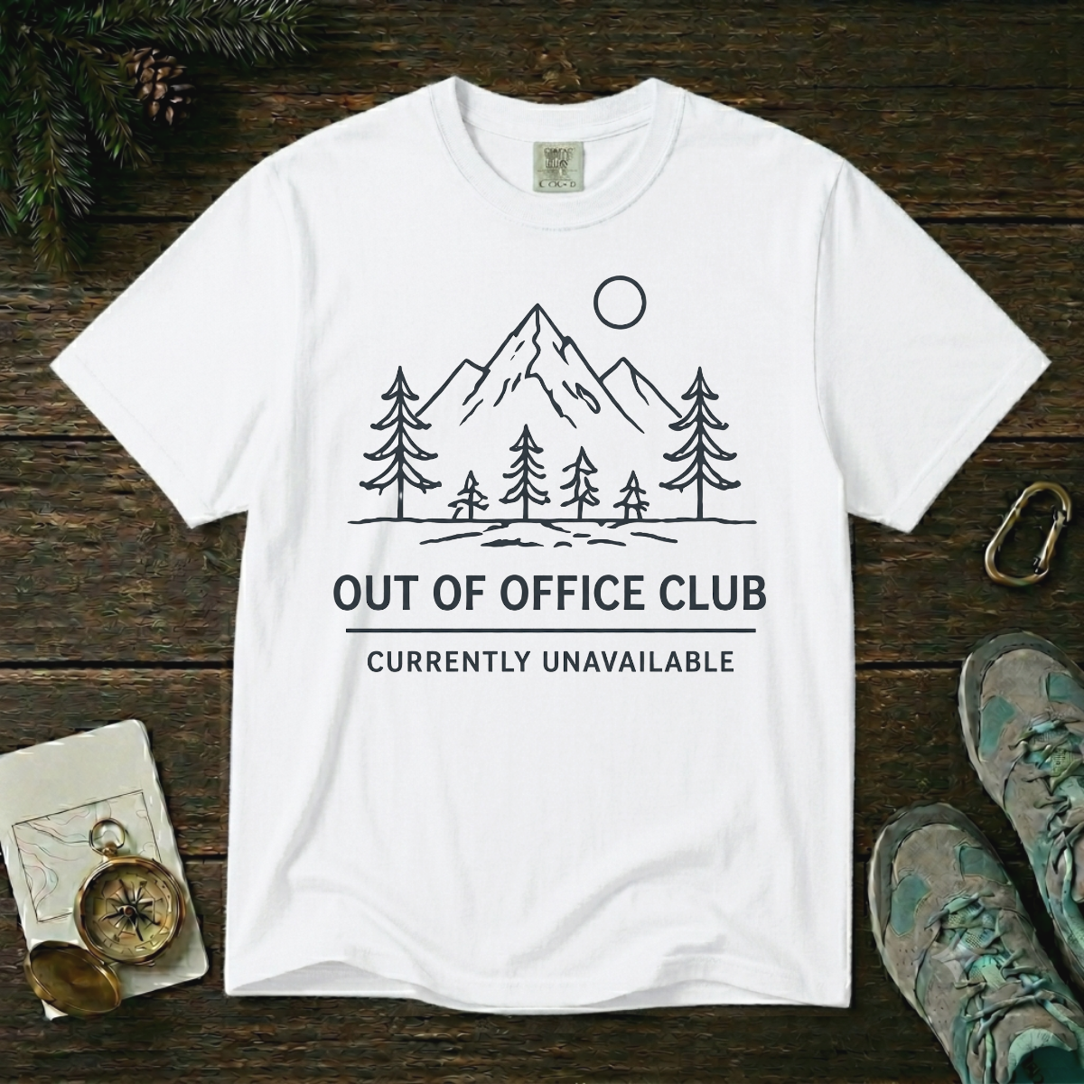 Out of Office Club – Mountain Line T-Shirt | Explorer Edition