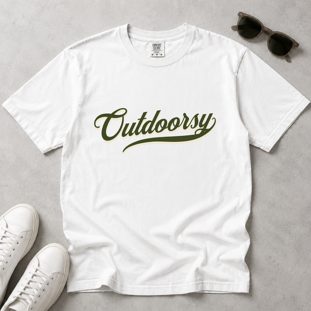 Outdoorsy – Cabin Life & Campfire T-Shirt | Explorer Edition