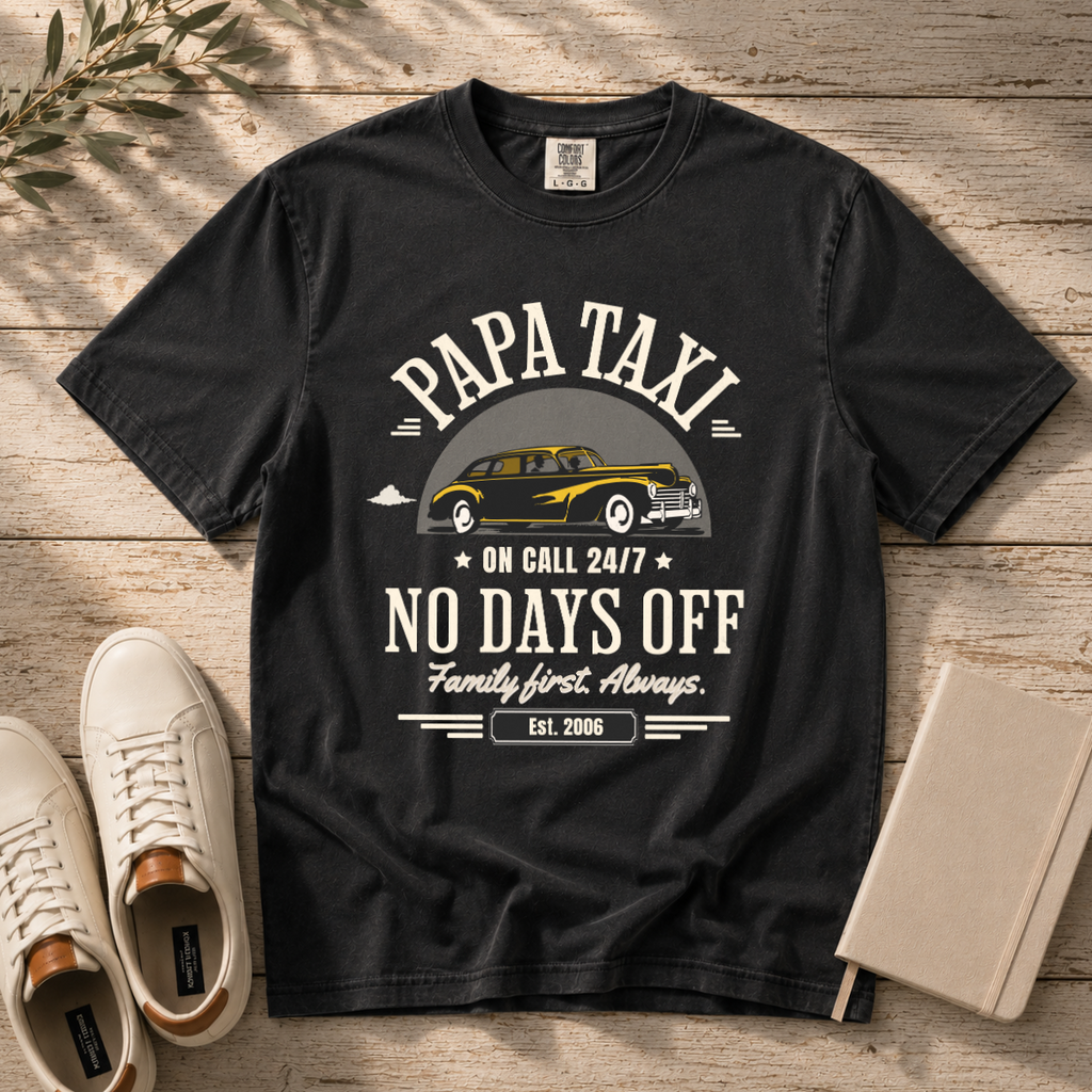 Papa Taxi Since 2006 – Vintage Dad T-Shirt, Gift for Dad