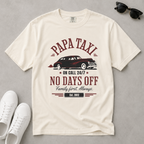 Papa Taxi Since 2012 – Vintage Dad T-Shirt, Gift for Dad