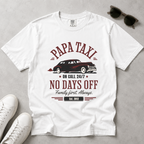 Papa Taxi Since 2012 – Vintage Dad T-Shirt, Gift for Dad