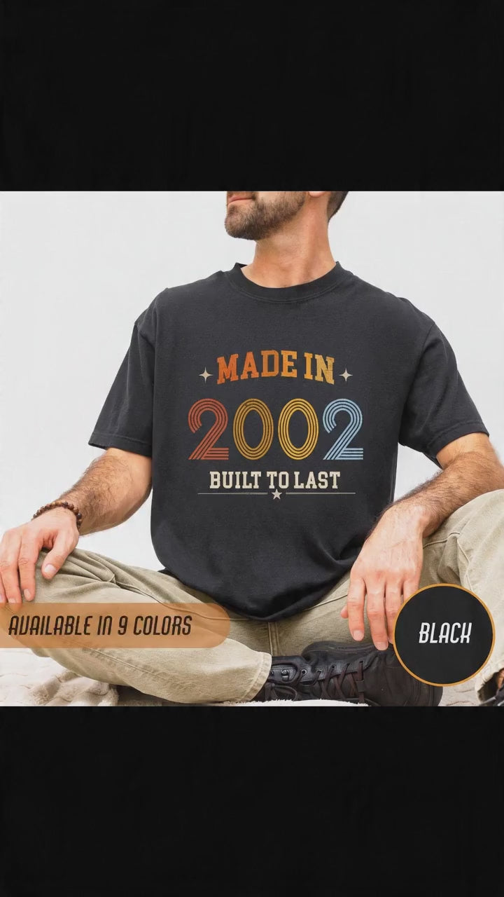 Made in 2002 T-Shirt – 24th Birthday Gift