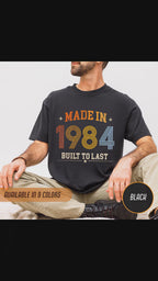 Made in 1984 – Birthday T-Shirt | Built to Last