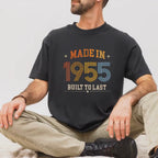 Person wearing Black Made in 1955 birthday t-shirt
