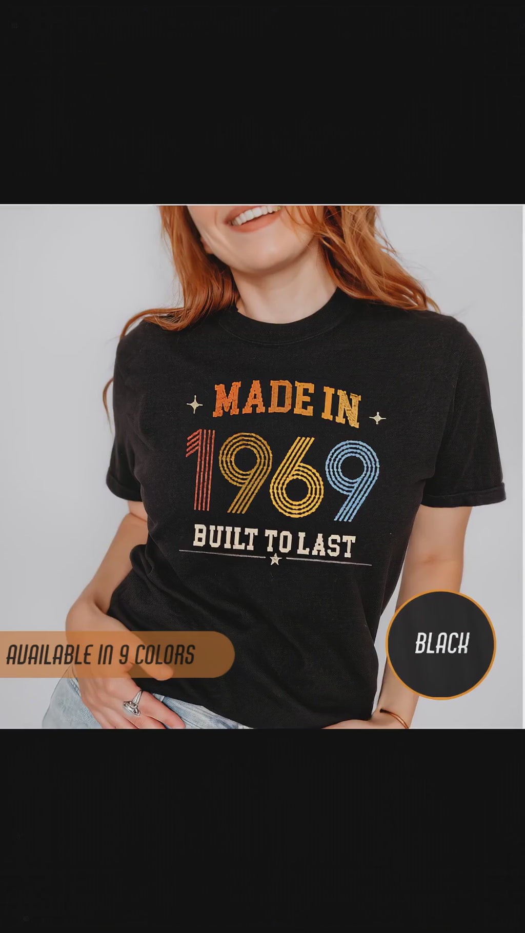 Made in 1969 T-Shirt – 57th Birthday Gift