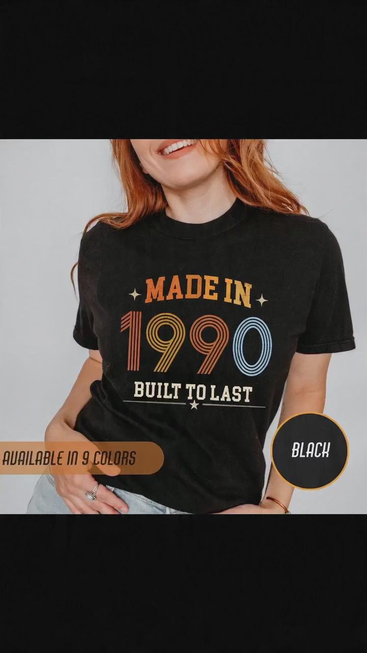 Made in 1990 T-Shirt – 36th Birthday Gift