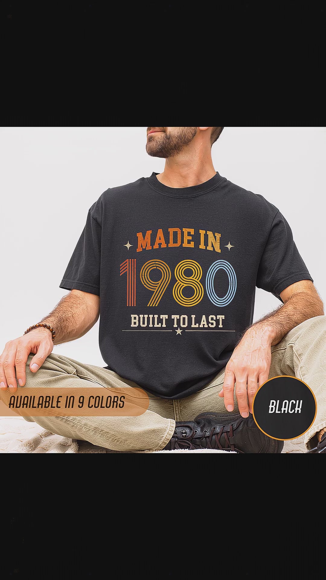 Made in 1980 T-Shirt – 46th Birthday Gift