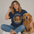 Golden Retriever Dog Mom T-Shirt | Fueled by Coffee & Golden Love