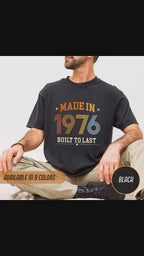 Made in 1976 – Birthday T-Shirt | Built to Last