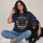 Black Labrador Dog Mom T-Shirt | Fueled by Coffee & Lab Love