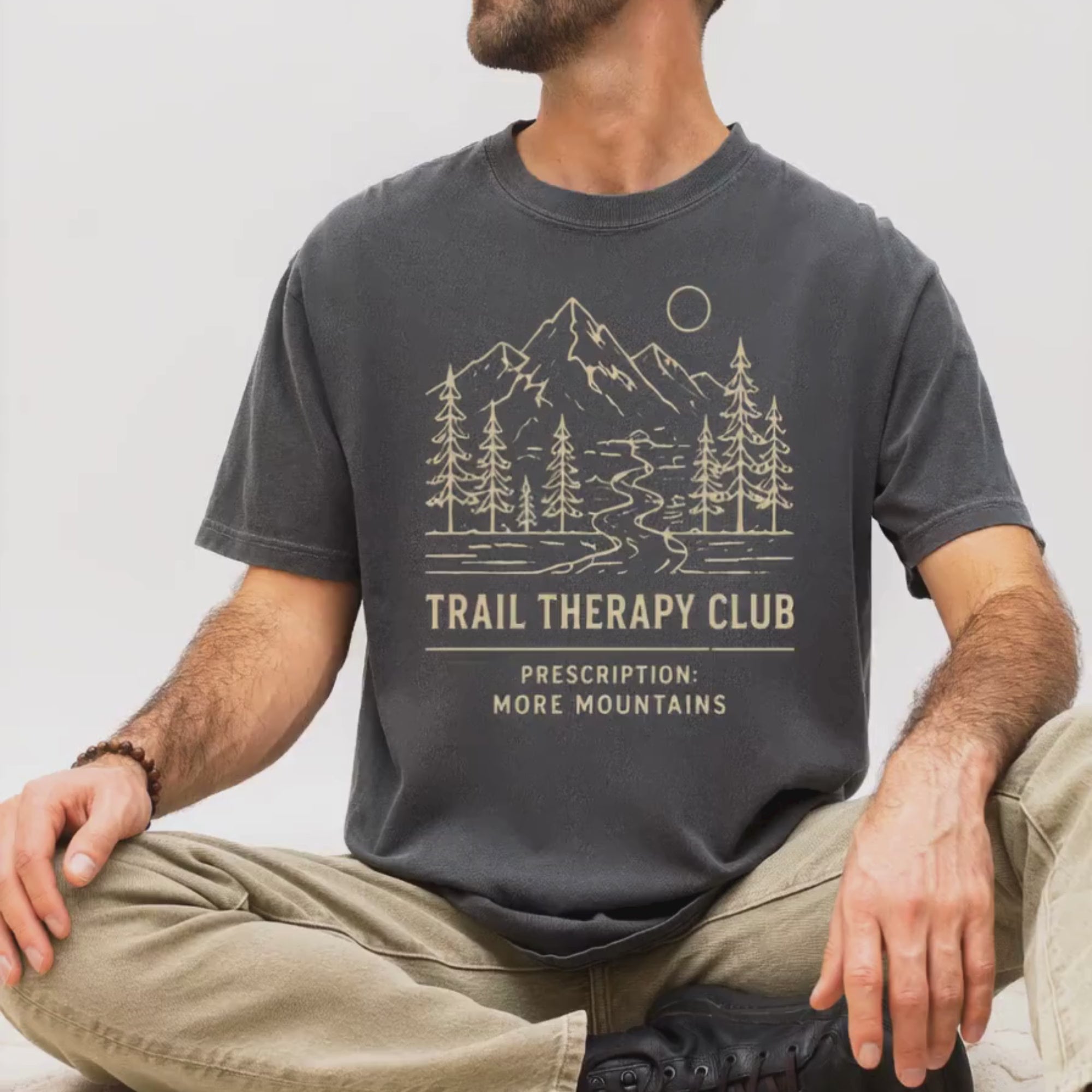 Trail Therapy Club – Minimal Mountain T-Shirt | Explorer Edition