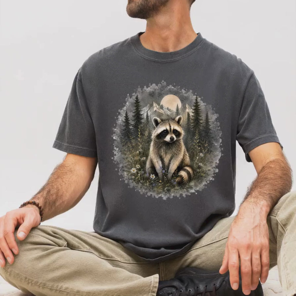 Raccoon Nature – Woodland Animal T-Shirt | Explorer Edition