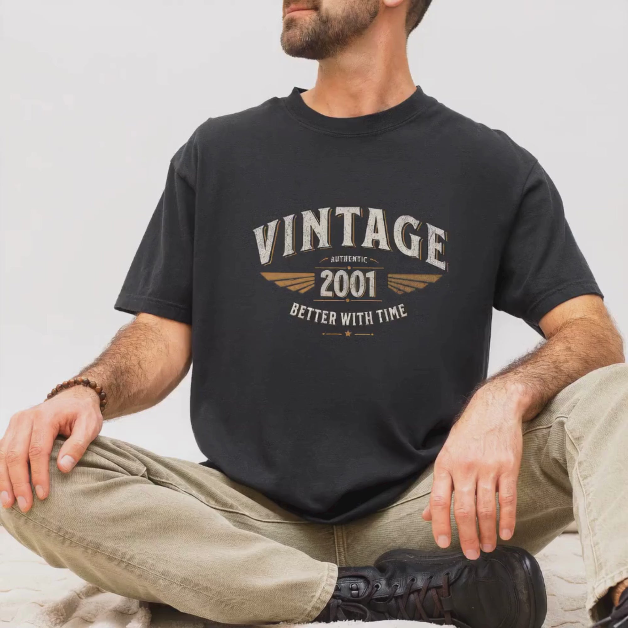 Better With Time 2001 T-Shirt – 25th Birthday Gift