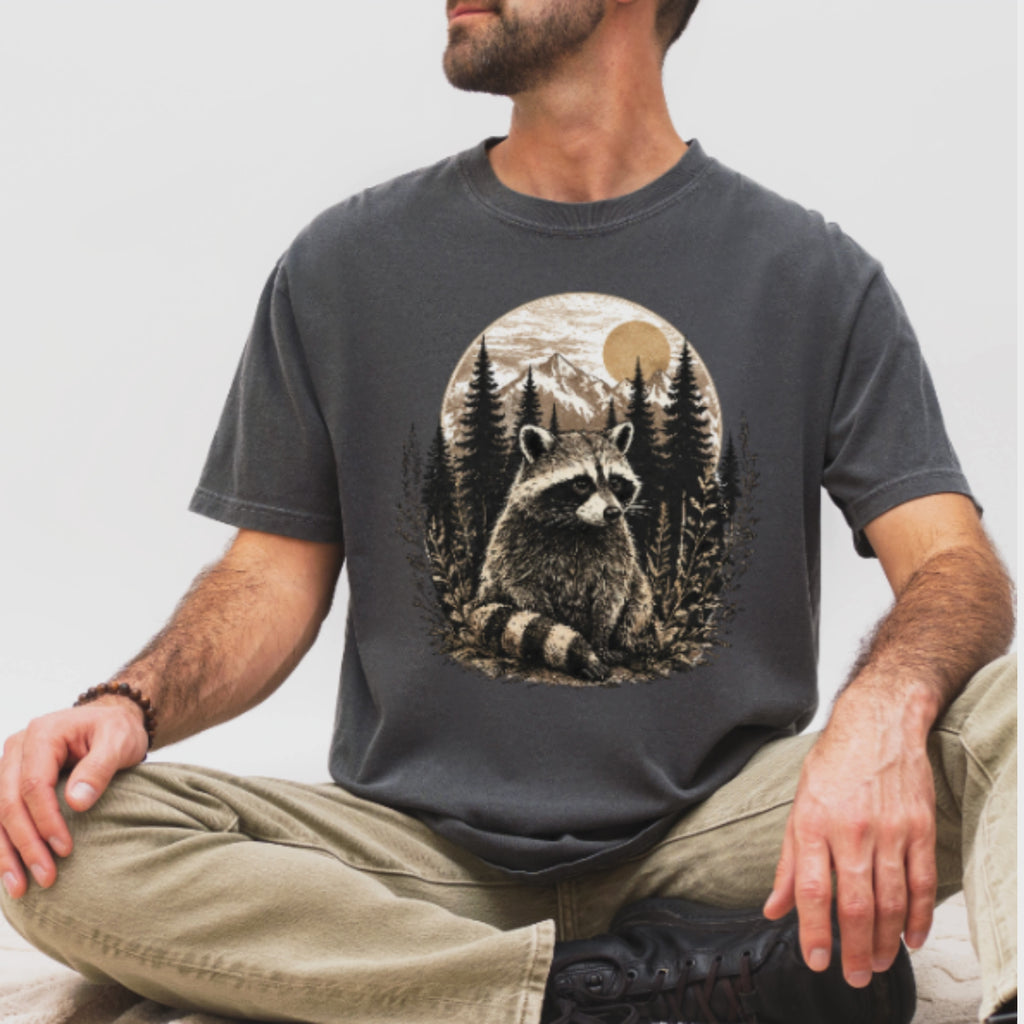 Woodland Raccoon – Forest T-Shirt | Explorer Edition