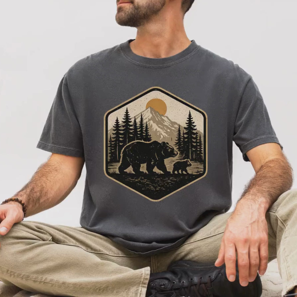 Vintage Bear – National Park Badge T-Shirt | Explorer Edition