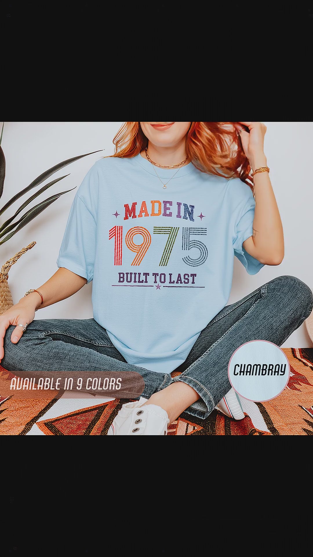 Made in 1975 T-Shirt – 51st Birthday Gift