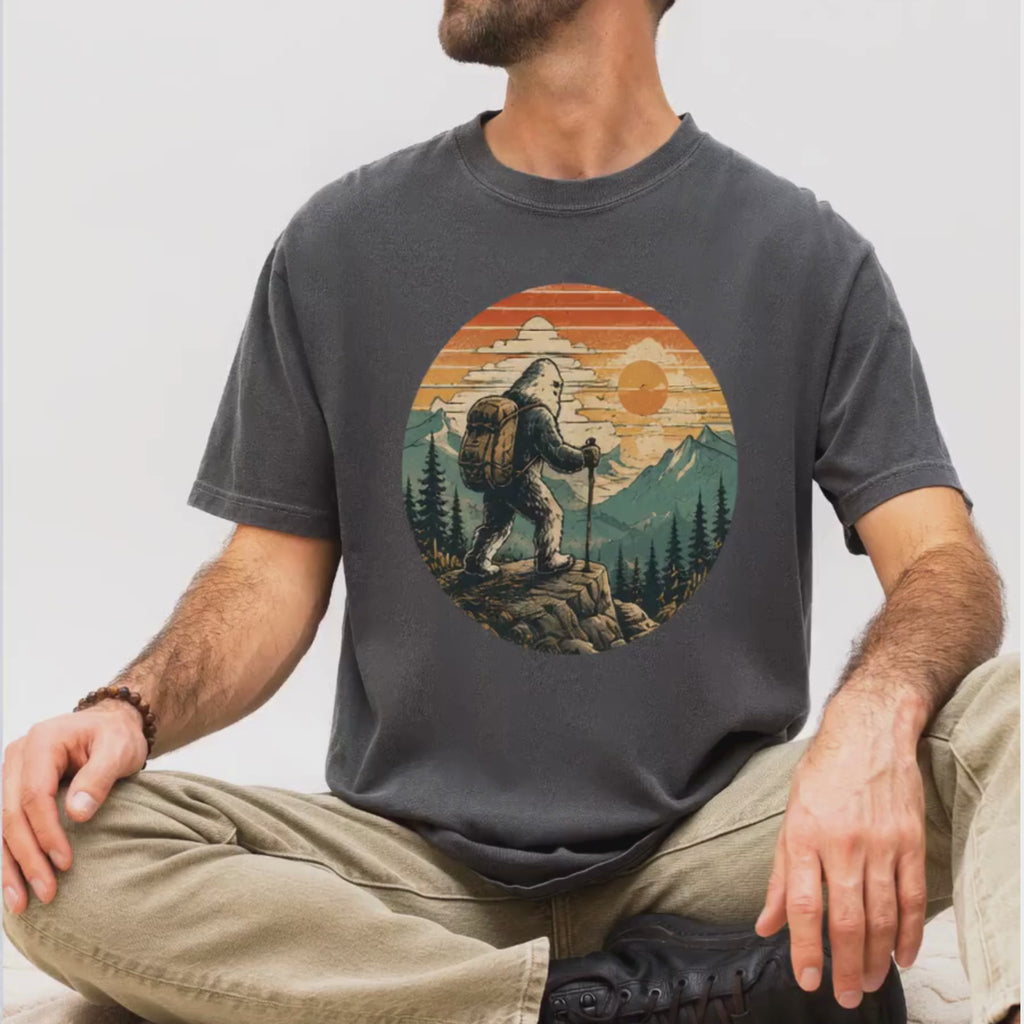 Bigfoot on the Trail – Funny Hiking T-Shirt | Outdoors Edition