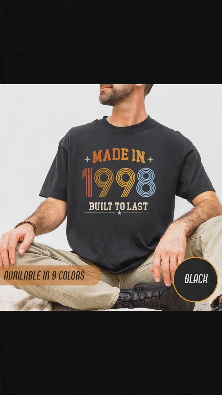 Made in 1998 T-Shirt – 28th Birthday Gift