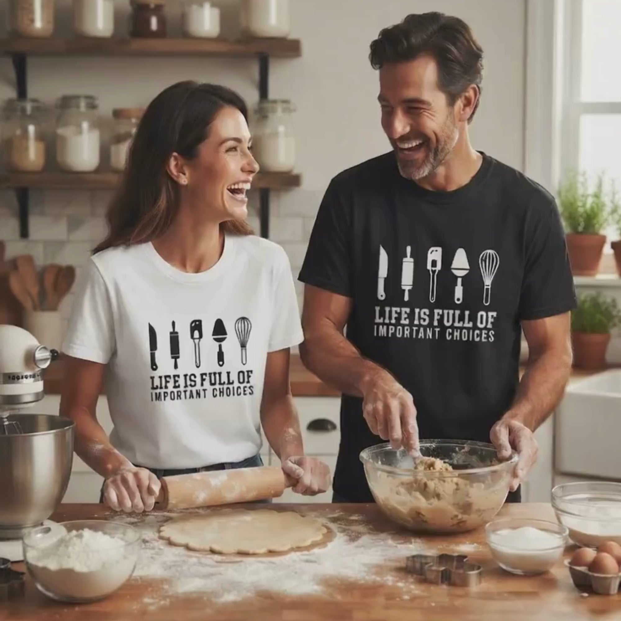 Life Is Full of Important Choices – Chef & Baker T-Shirt | Explorer Edition