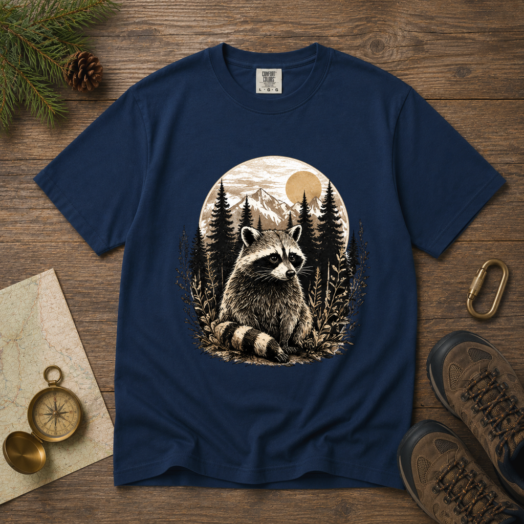 Woodland Raccoon – Forest T-Shirt | Explorer Edition