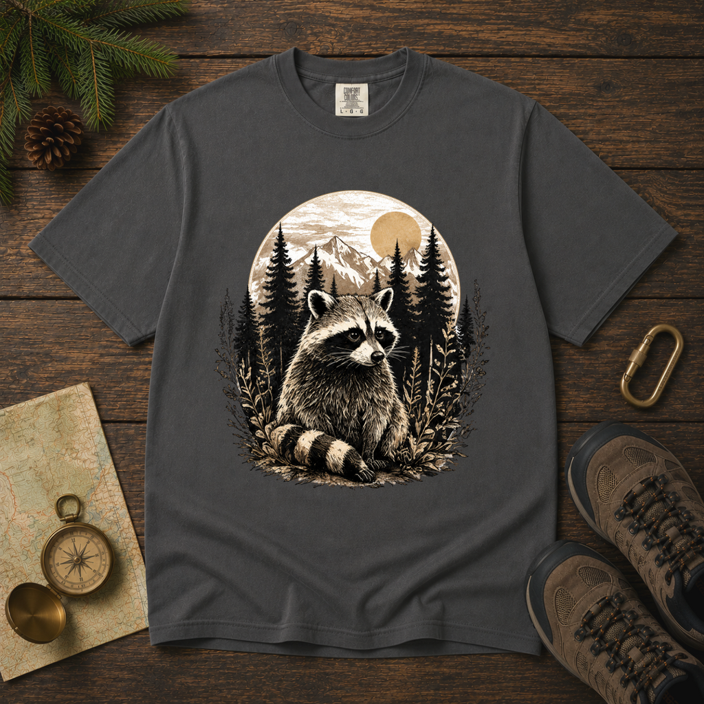 Woodland Raccoon – Forest T-Shirt | Explorer Edition
