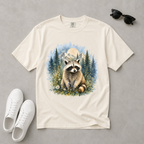 Raccoon Nature – Woodland Animal T-Shirt | Explorer Edition