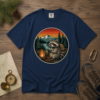 Camping Raccoon – Campfire T-Shirt | Explorer Edition