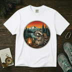 Camping Raccoon – Campfire T-Shirt | Explorer Edition