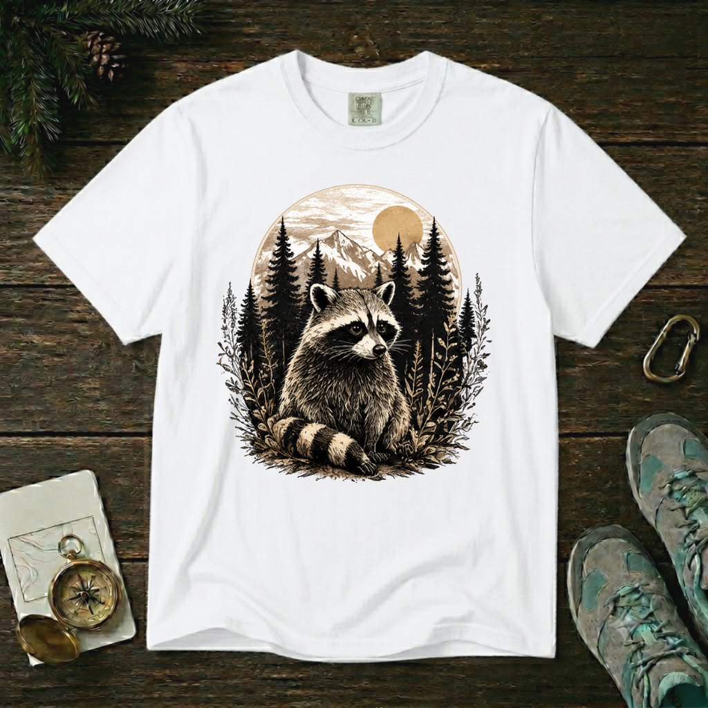 Woodland Raccoon – Forest T-Shirt | Explorer Edition