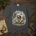 Cute Raccoon – Watercolor Wildlife T-Shirt | Explorer Edition