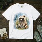 Cute Raccoon – Watercolor Wildlife T-Shirt | Explorer Edition