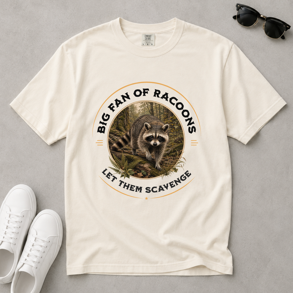 Let Them Scavenge – Raccoon T-Shirt | Outdoors Edition