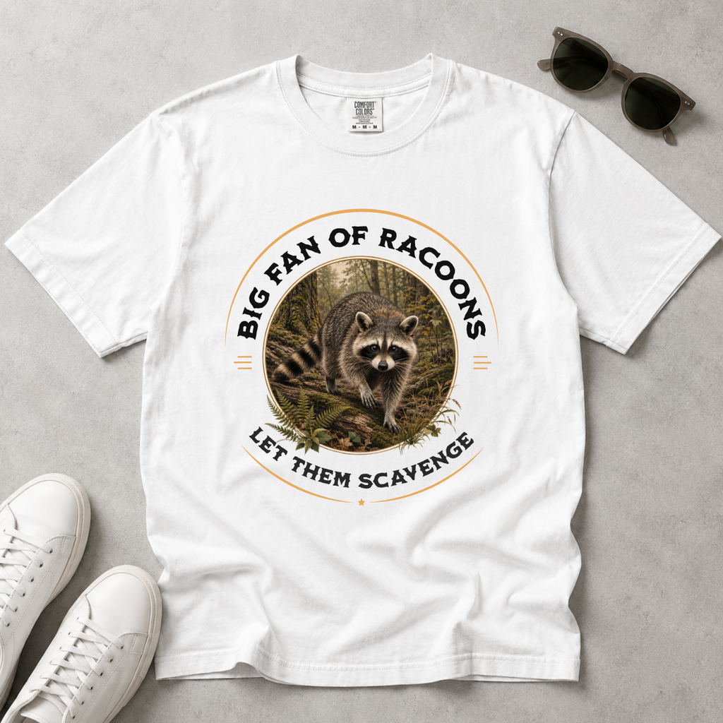Let Them Scavenge – Raccoon T-Shirt | Outdoors Edition