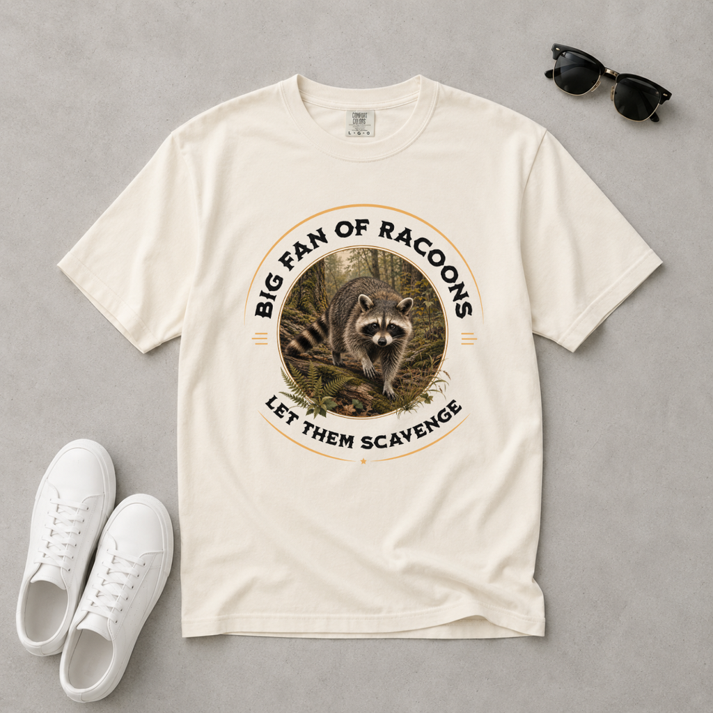 Let Them Scavenge – Raccoon T-Shirt | Explorer Edition
