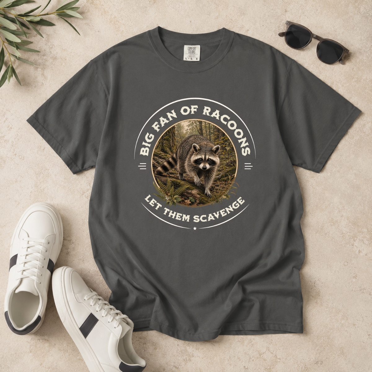 Let Them Scavenge – Raccoon T-Shirt | Explorer Edition